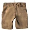 Faded Brown Bavarian Lederhosen Men with Subtle Embroidery