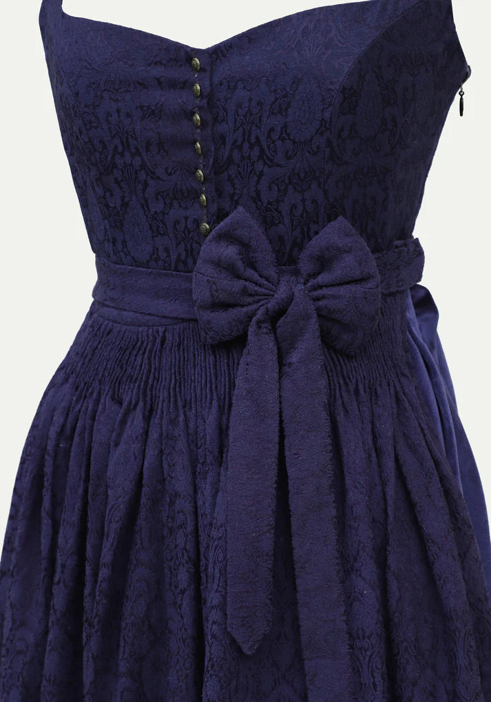 Dirndl Midi Luxury Velvet Blue