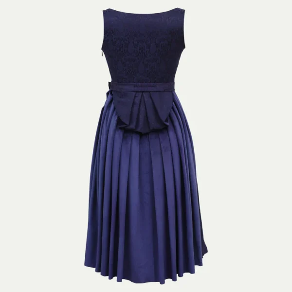 Dirndl Midi Luxus Samt Blau