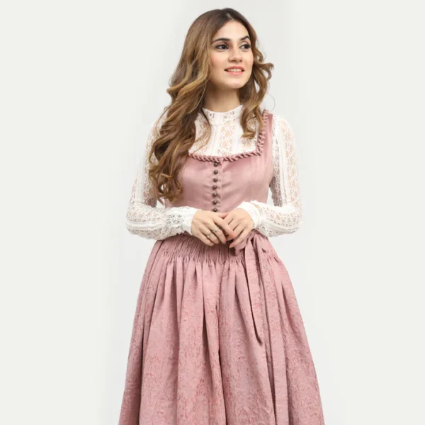 Authentisches Dirndl Royal Midi Abend Sand