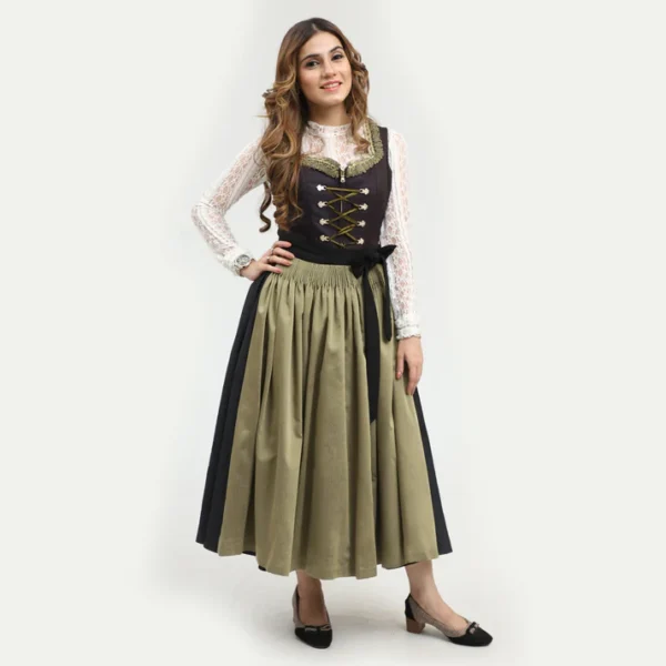 Damen Dirndlkleid Smoky Royal Schwarz