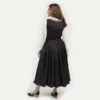 Women's Dirndl Dress Smoky Royal Black