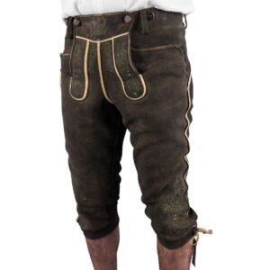 Andechs Brown Kniebund Lederhose