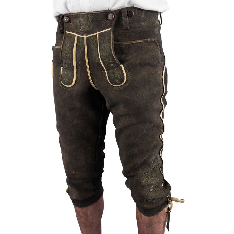 Andechs Brown Kniebund Lederhose