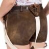 Golden Oak Embroidered Lederhosen