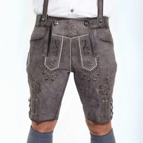 Men's Lederhosen Elegantly Gray