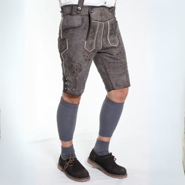 Men's Lederhosen Elegantly Gray