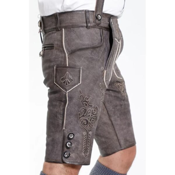 Men's Lederhosen Elegantly Gray