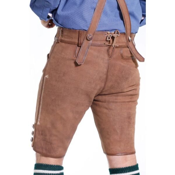 Lion Motif Bavarian Lederhosen Men