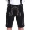 Midnight Black Lederhosen Men