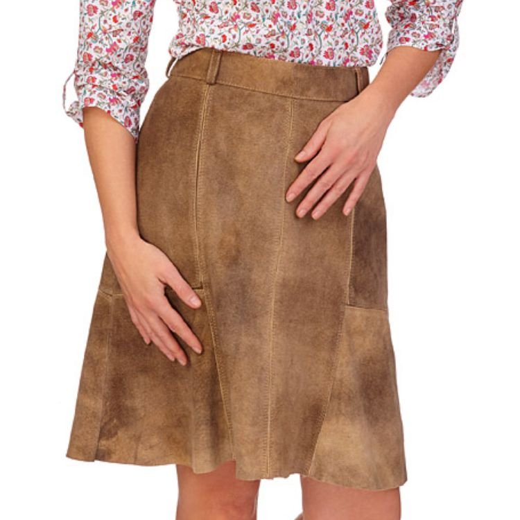 Bernstein A-Line lederhosen Skirt